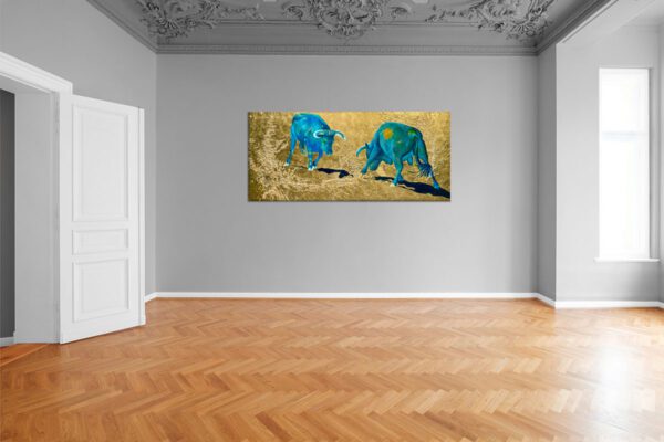 Kunstwerk von Dorothea Göbel Bild Stiere Ansicht zum kaufen